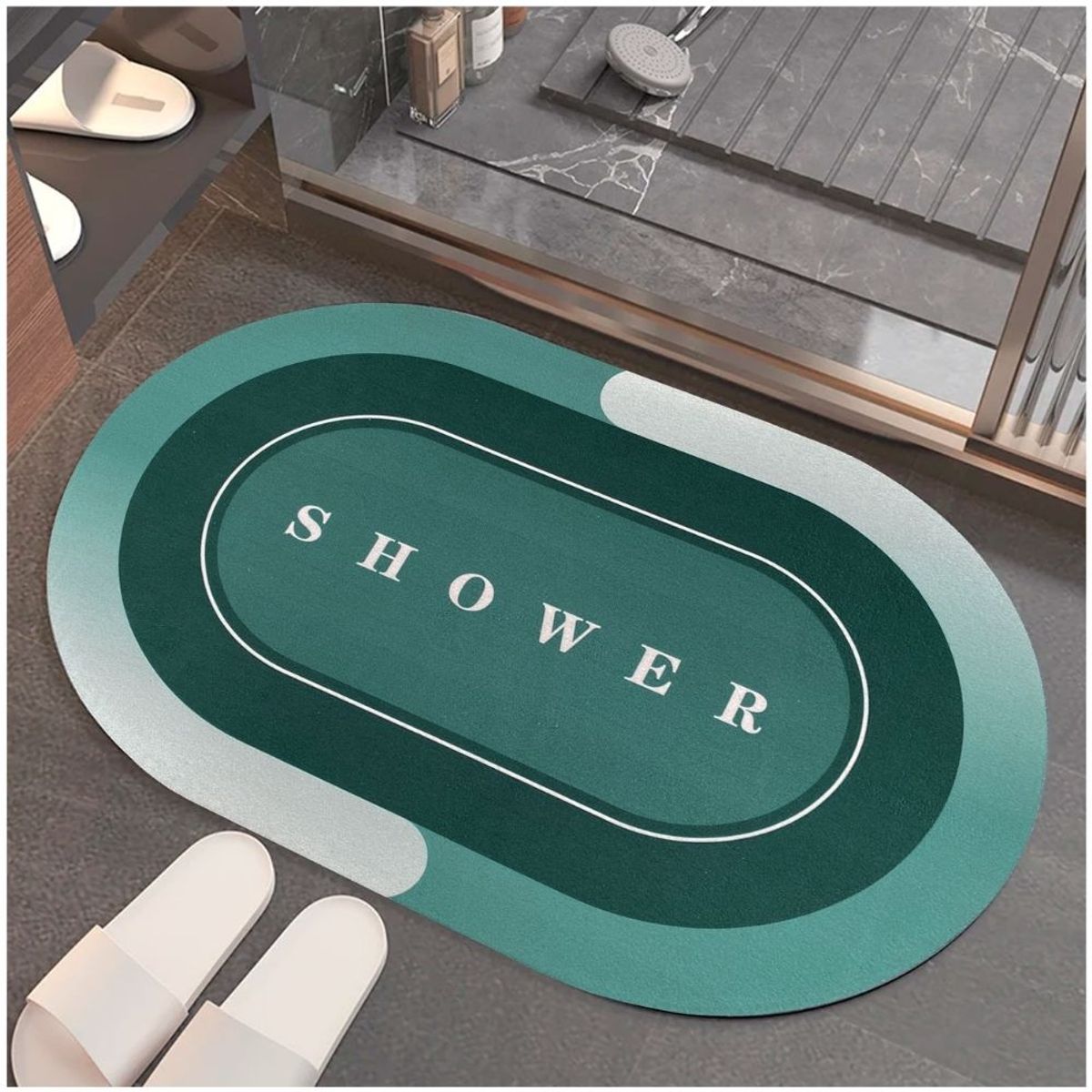 MINARI - Alfombra Antideslizante Absorbente para Piso Tapete de Baño VS1