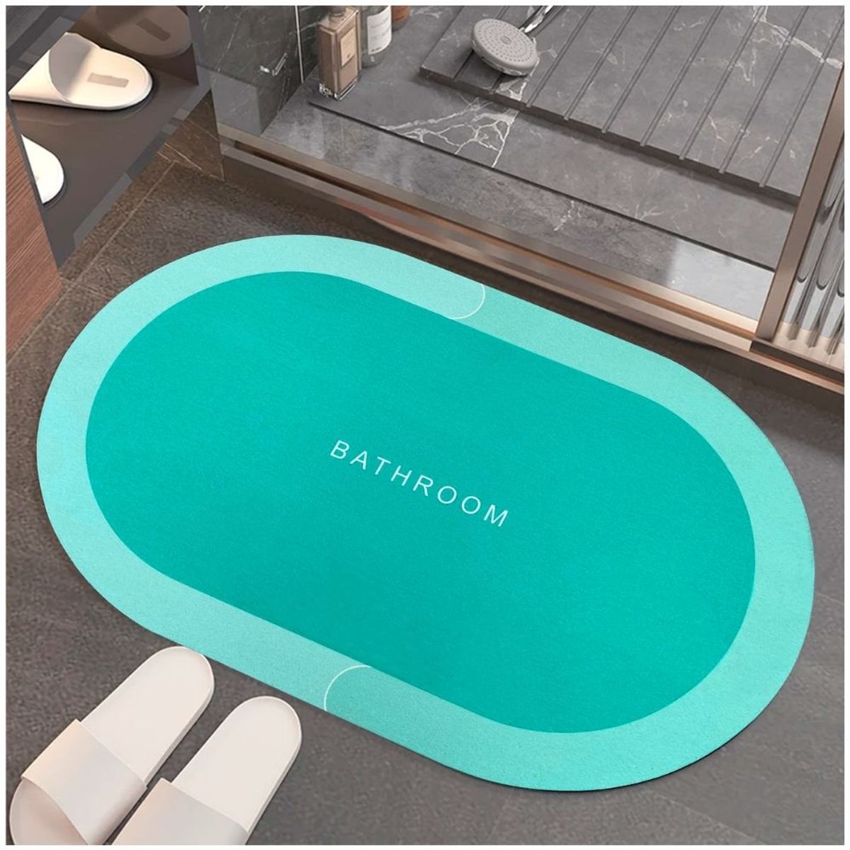 MINARI - Alfombra Antideslizante Absorbente para Piso Tapete de Baño VCB1