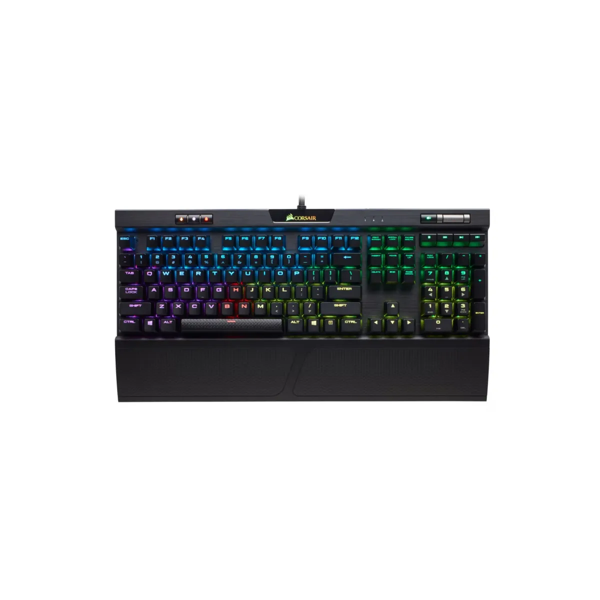 CORSAIR - Teclado Mecánico Corsair K70 RGB MK2 RAPIDFIRE CHERRY MX Speed SP