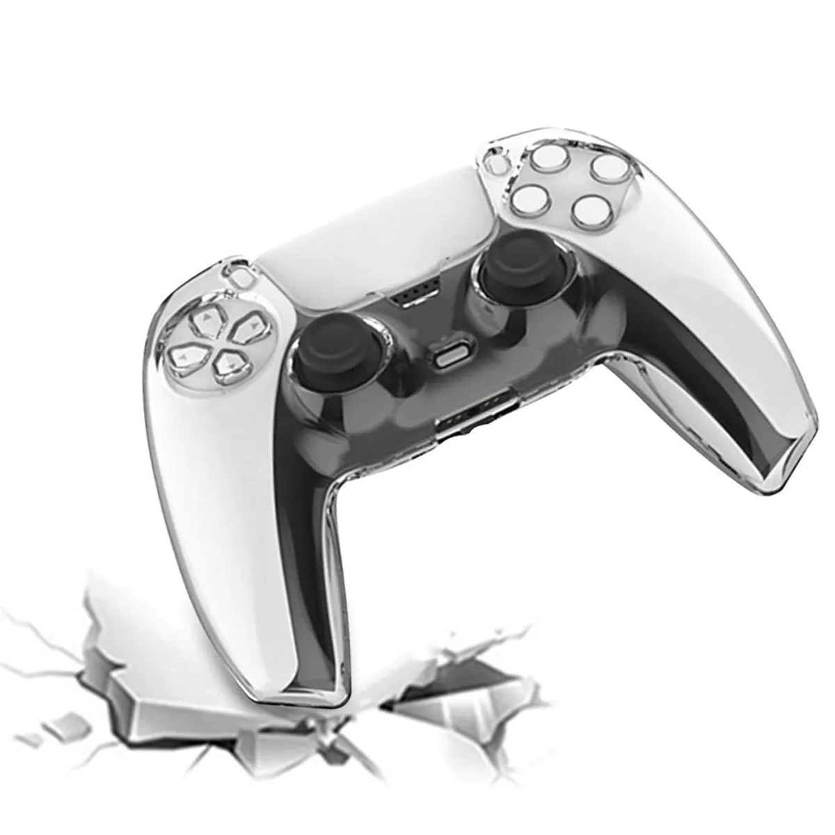 VARIOS - Case para Mando PS5 Dualsense Protector Rígido Transparente