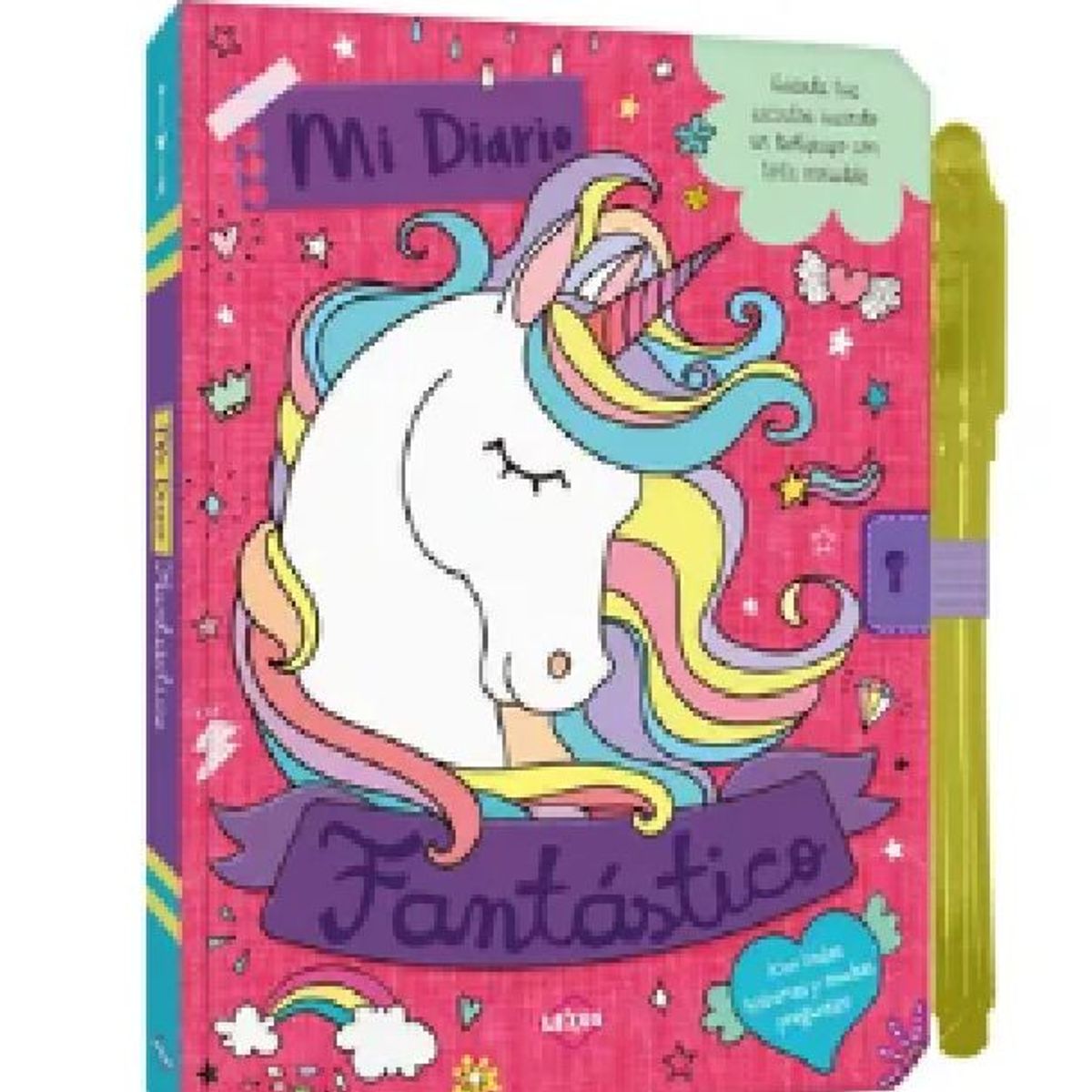 GENERICO - Libro Infantil Diario Fantástico Unicornios