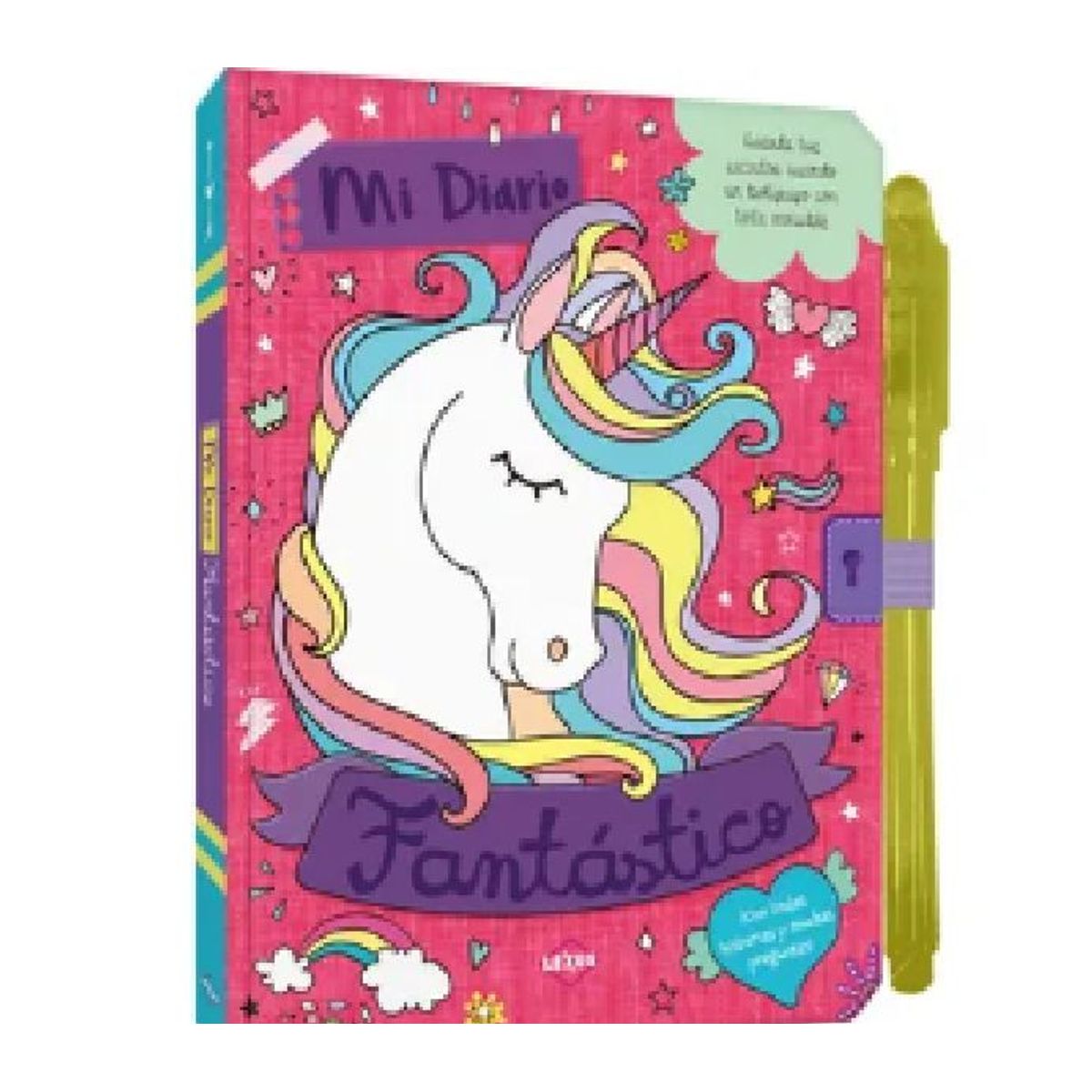 GENERICO - Libro Infantil Diario Fantástico Unicornios