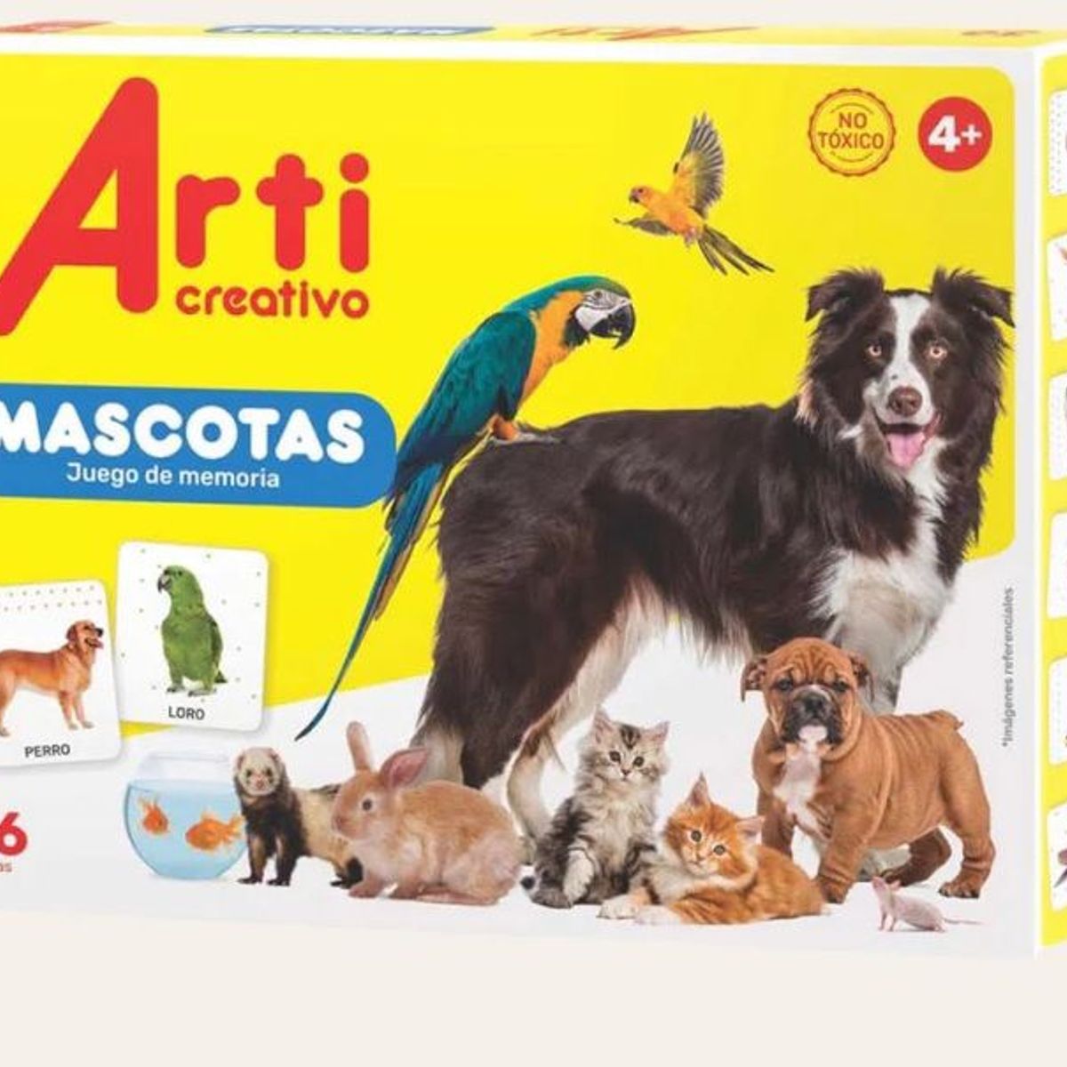 GENERICO - JUEGO DE MEMORIA Mascotas X 36 PZAS. ARTI CREATIVO