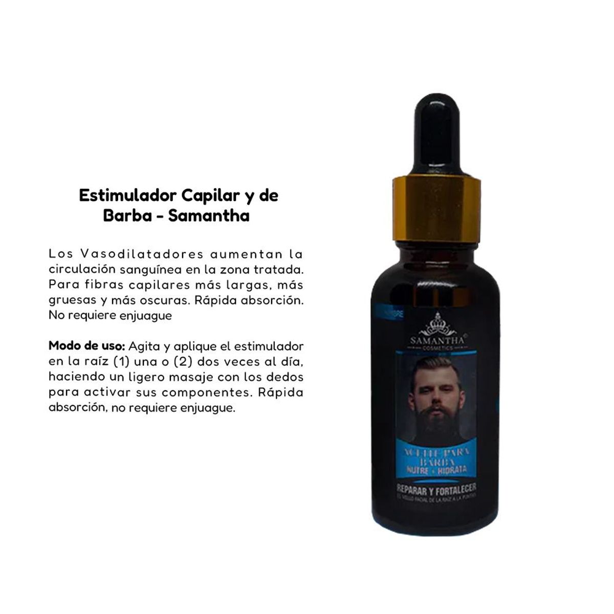 GENERICO - Estimulador Capilar y de Barba Samantha 30ml
