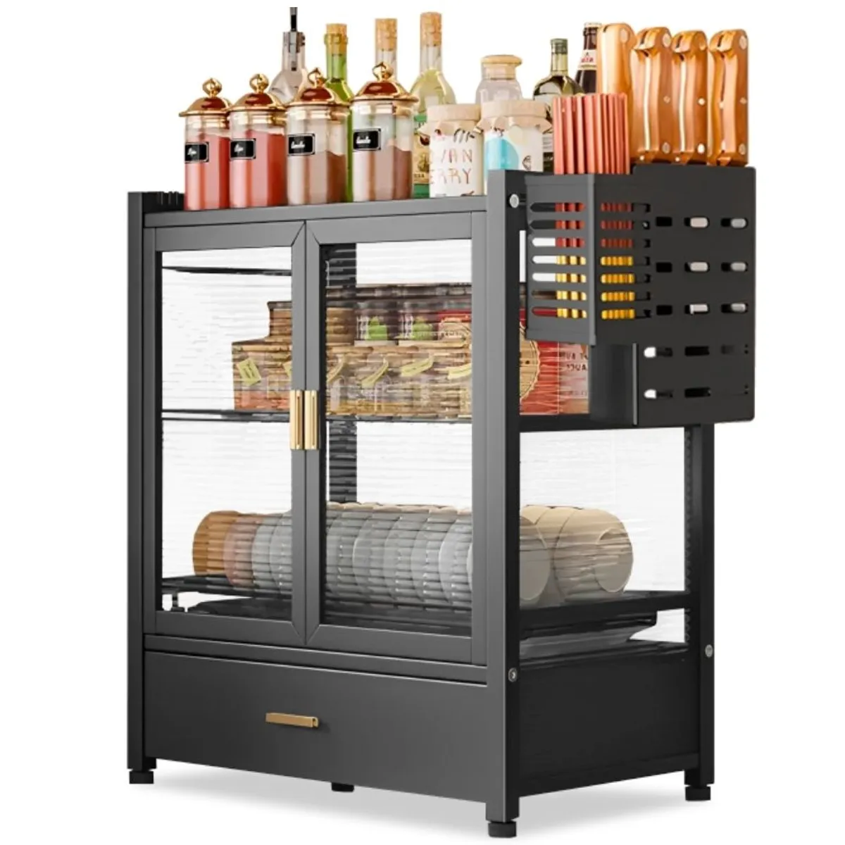 MINARI - Escurridor de Platos Moderno Estante Organizador Cocina Premium N YE25