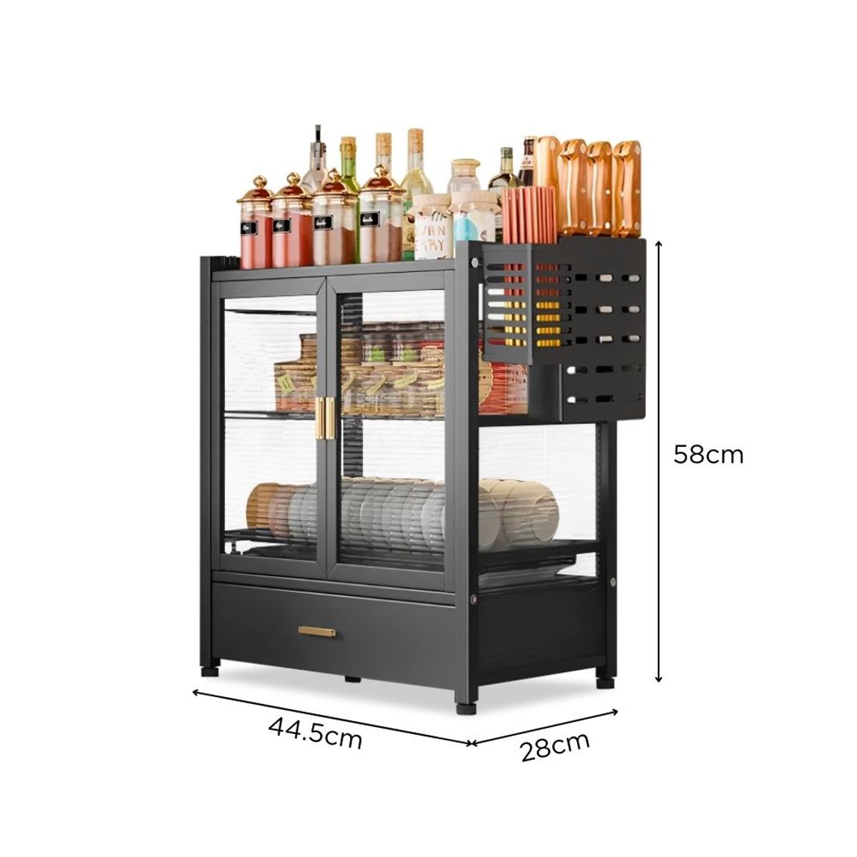 MINARI - Escurridor de Platos Moderno Estante Organizador Cocina Premium N YE25