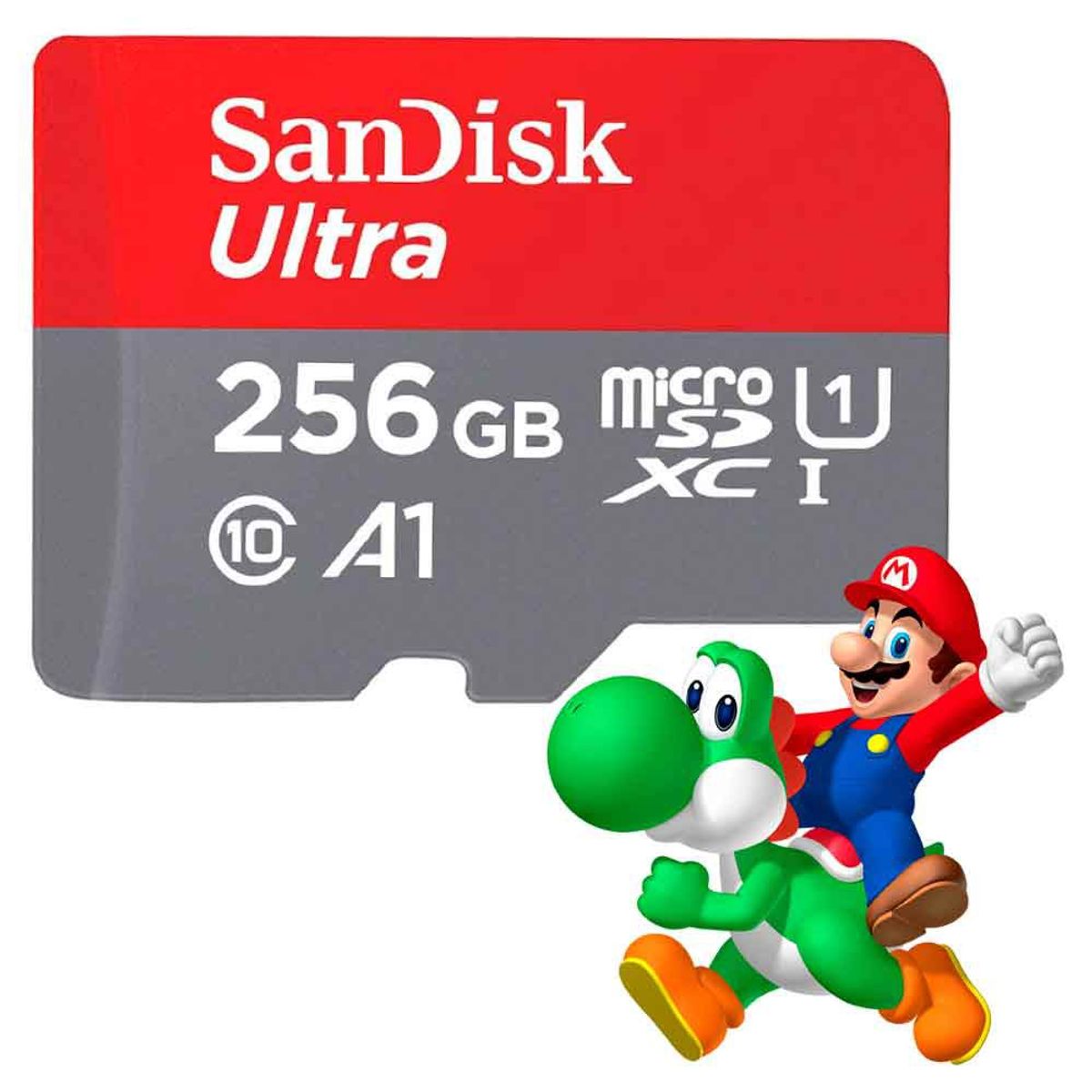 SANDISK - Memoria Sandisk Ultra 256GB Nintendo Switch UHS-I 150MBs Gri