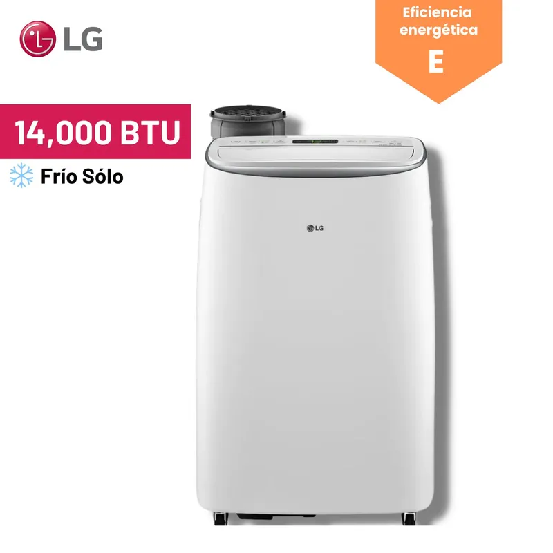 LG - Aire Acondicionado Portátil LG 14000 BTU Inverter Frío Solo con WiFi