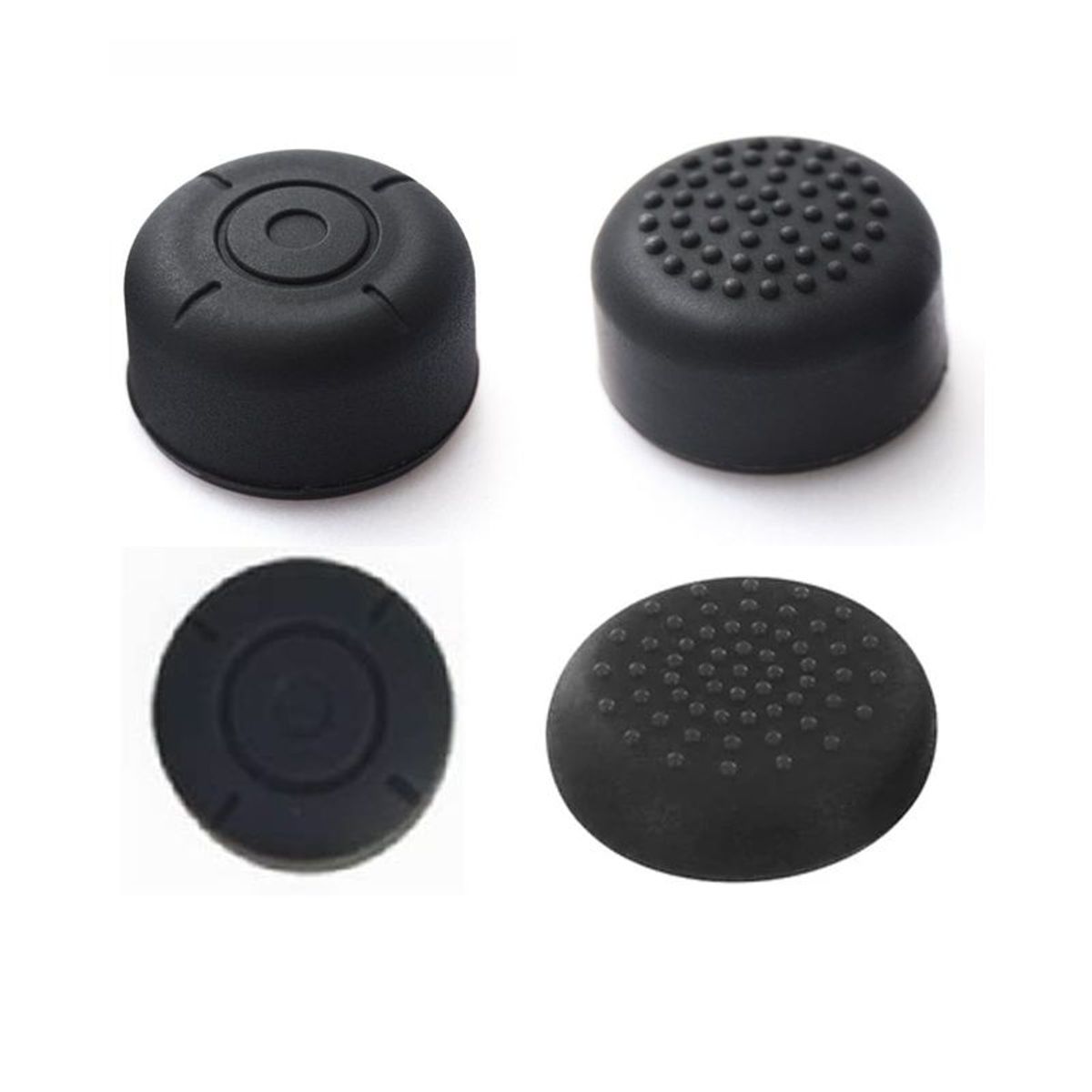 VARIOS - Set 4 Und Grips Nintendo Switch Mando Joy Cons Joystick Negro