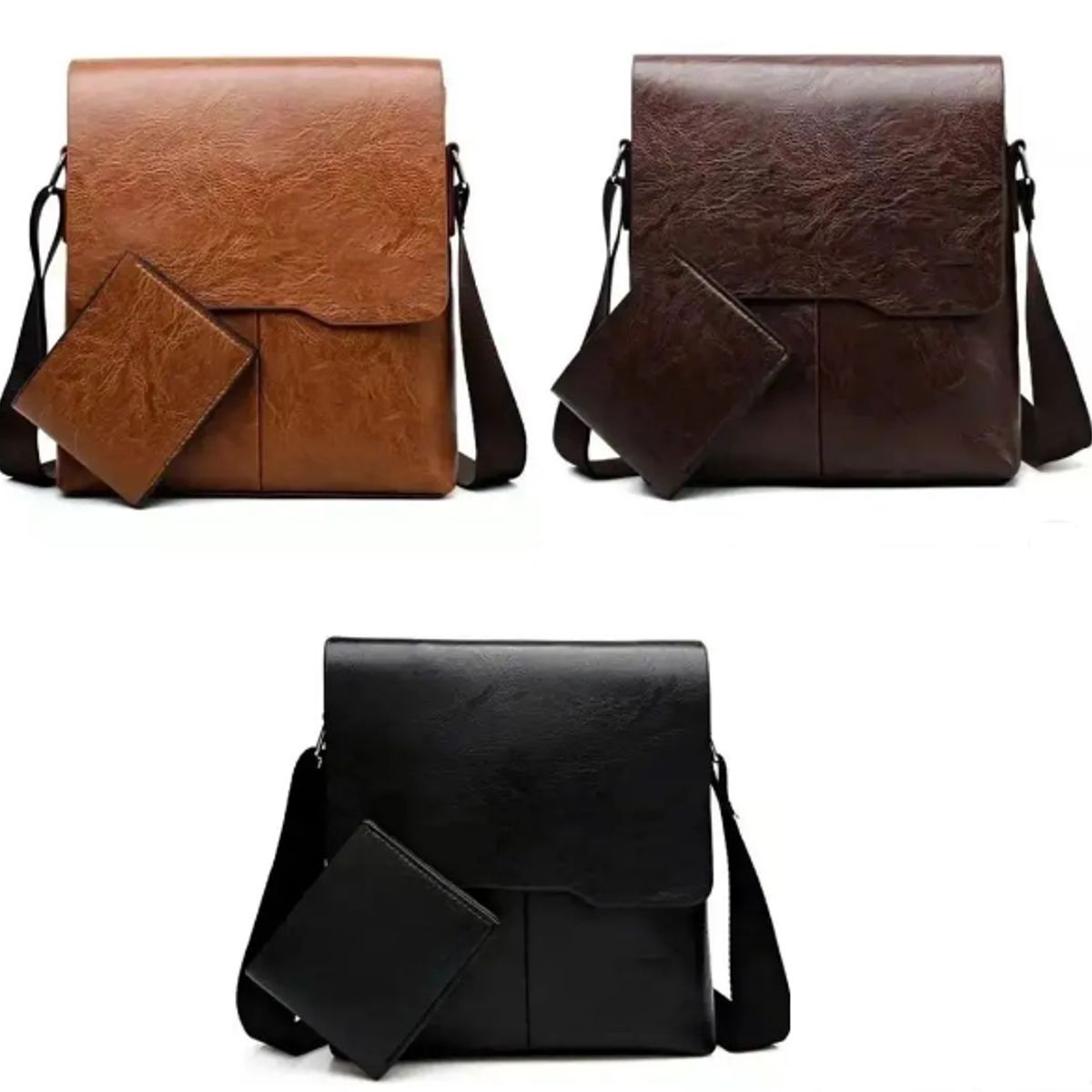 INSPIRA MARKET - Morral Bolso Bandolera con Billetera de Cuero PU