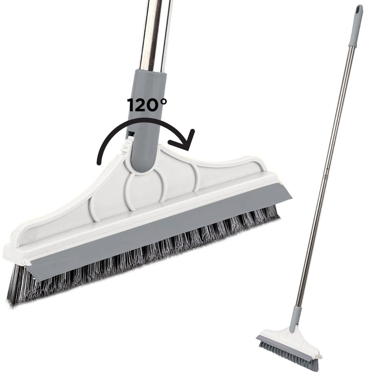 MINARI - Escoba Cepillo de Limpieza Secador 2en1 Rotación 120° PL C16