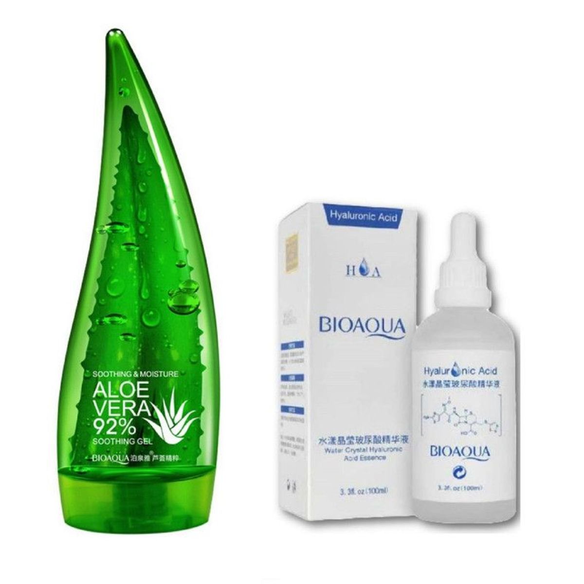 BIOAQUA - Crema Corporal Aloe Vera + Serum Acido Hialuronico 100 ml - Bioaqua_123