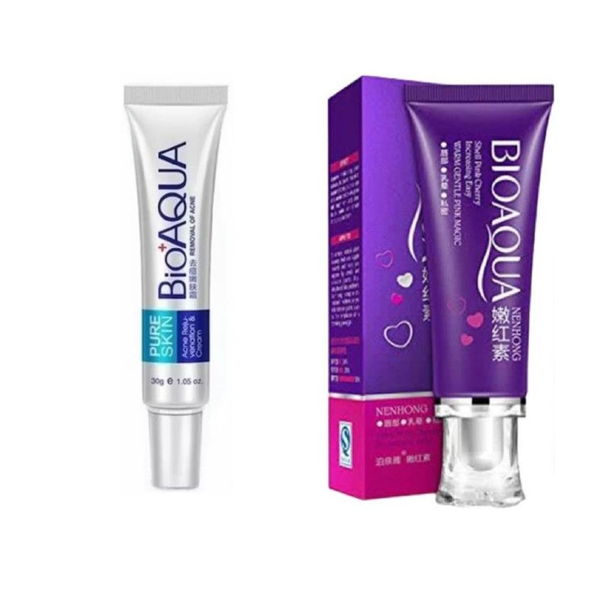 BIOAQUA - Crema Crema Anti-Acné + Crema Blanqueadora Corporal - Bioaqua_123