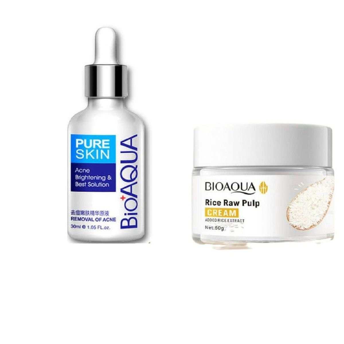 BIOAQUA - Serum Anti-Acné + Aclarante de Arroz - Bioaqua_123