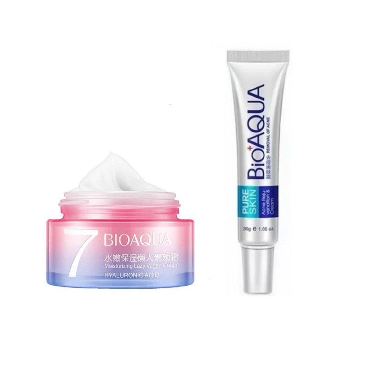 BIOAQUA - Crema Hidratante V7 + Crema Anti-Acné - Bioaqua_123