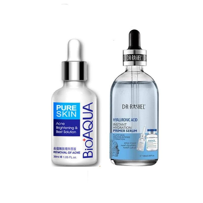 BIOAQUA - Serum aclarante Anti Acné - Bioaqua  + Primer Serum Ácido Hialurónico de Hidratación Instantánea - Dr Rashel._123