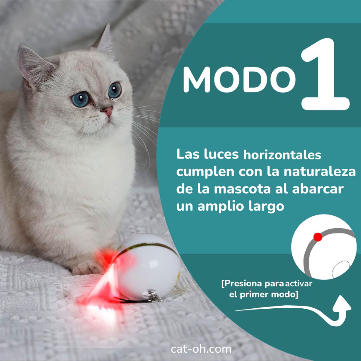 ALL FOR PAWS - Pelota inteligente con Pluma y Láser