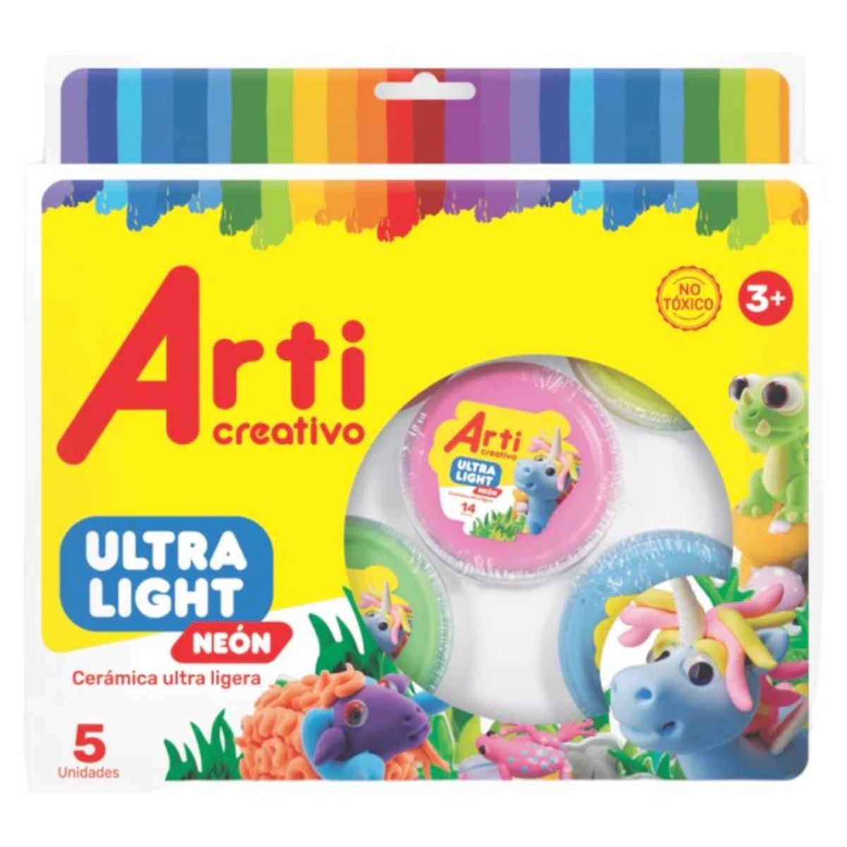 GENERICO - Caja x 5 - Cerámica Ultra Ligera Arti Creativo Color Neon
