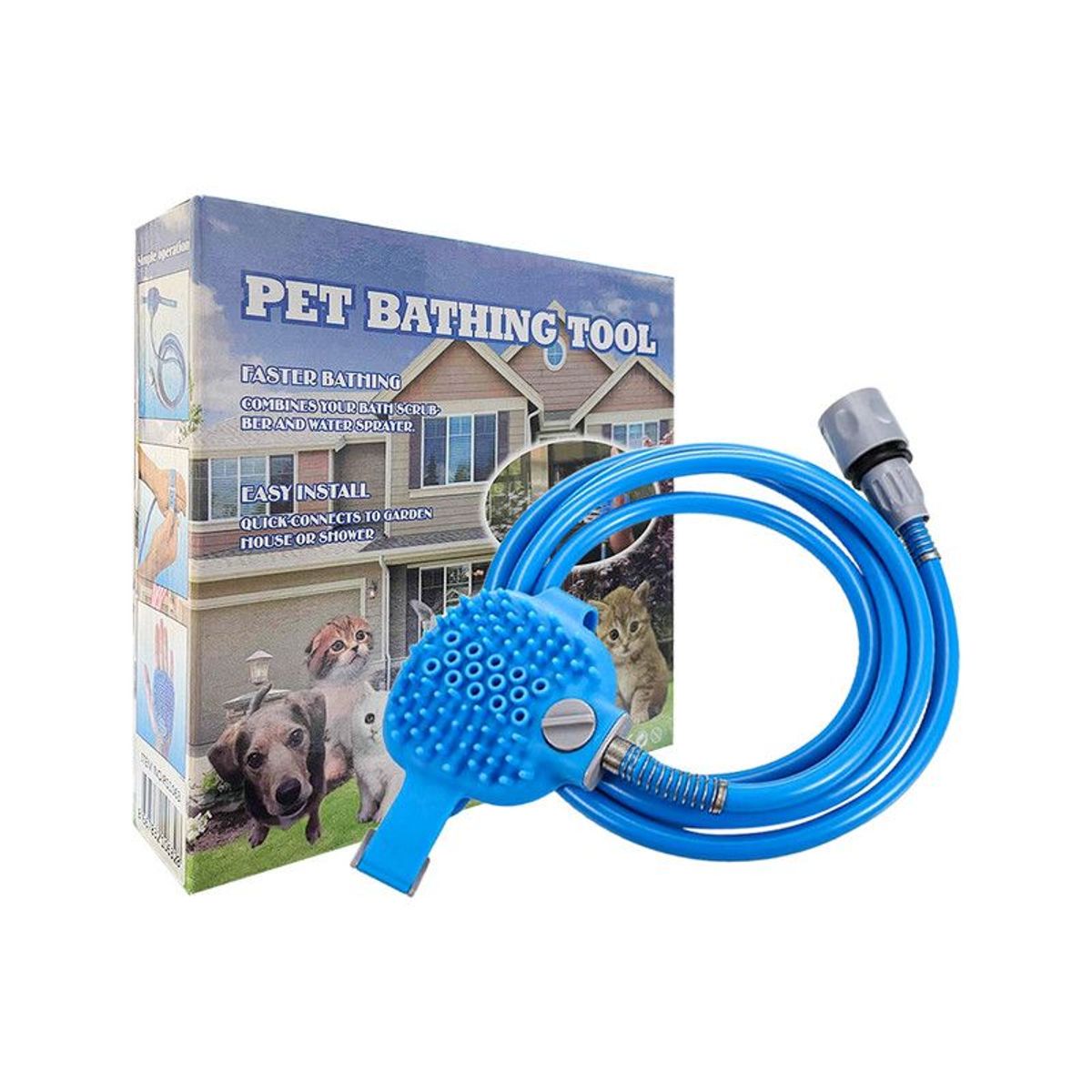 GENERICO - Manguera para bañar mascotas Pet Bathing Tool 228CM