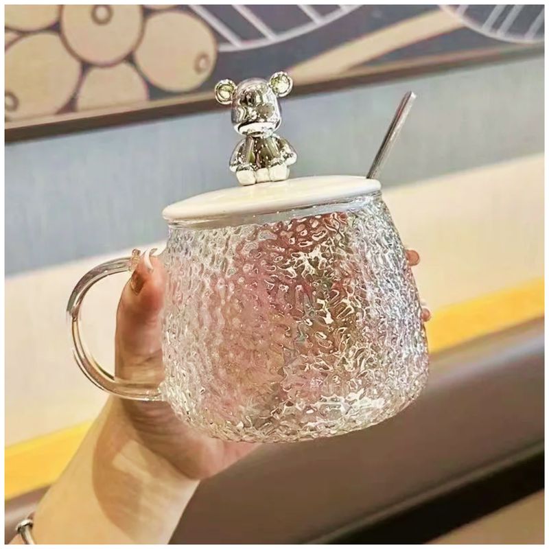 INSPIRA - Taza de vidrio con diseño oso