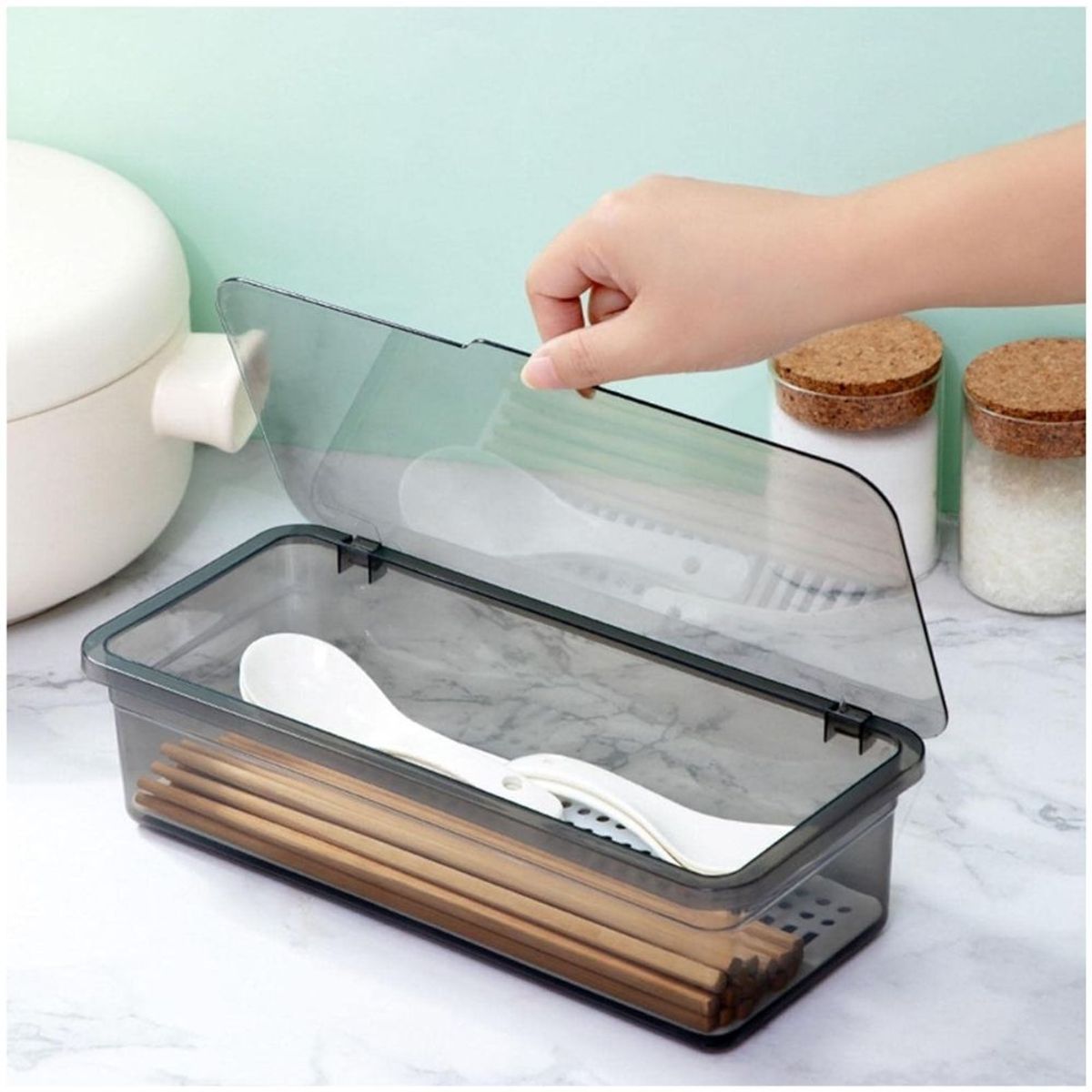 MINARI - Caja Organizador de Cocina Cubiertos Elegante GR C14