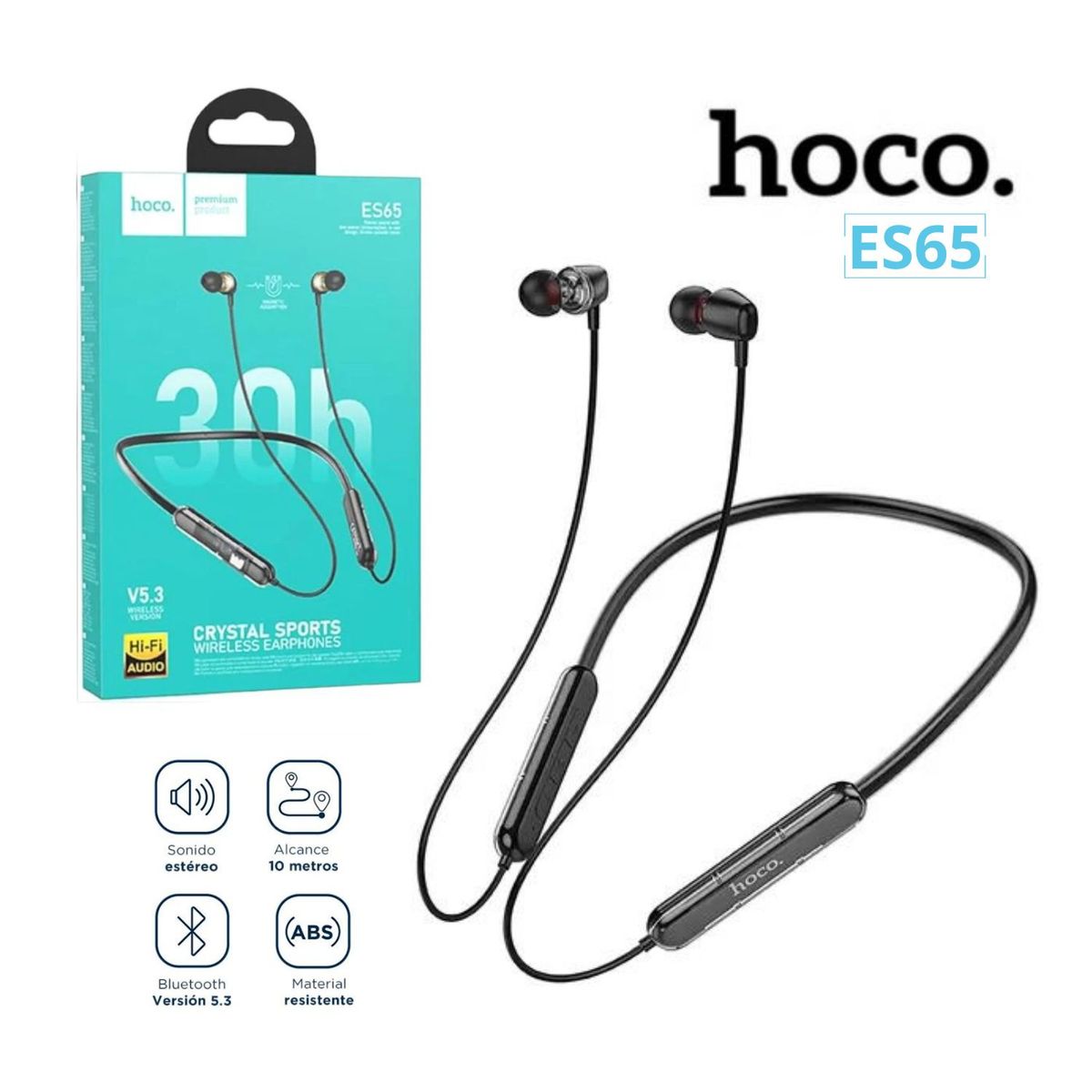 HOCO - Audífono Inalámbrico Bluetooth 5.3 Deportivo Hoco-ES65