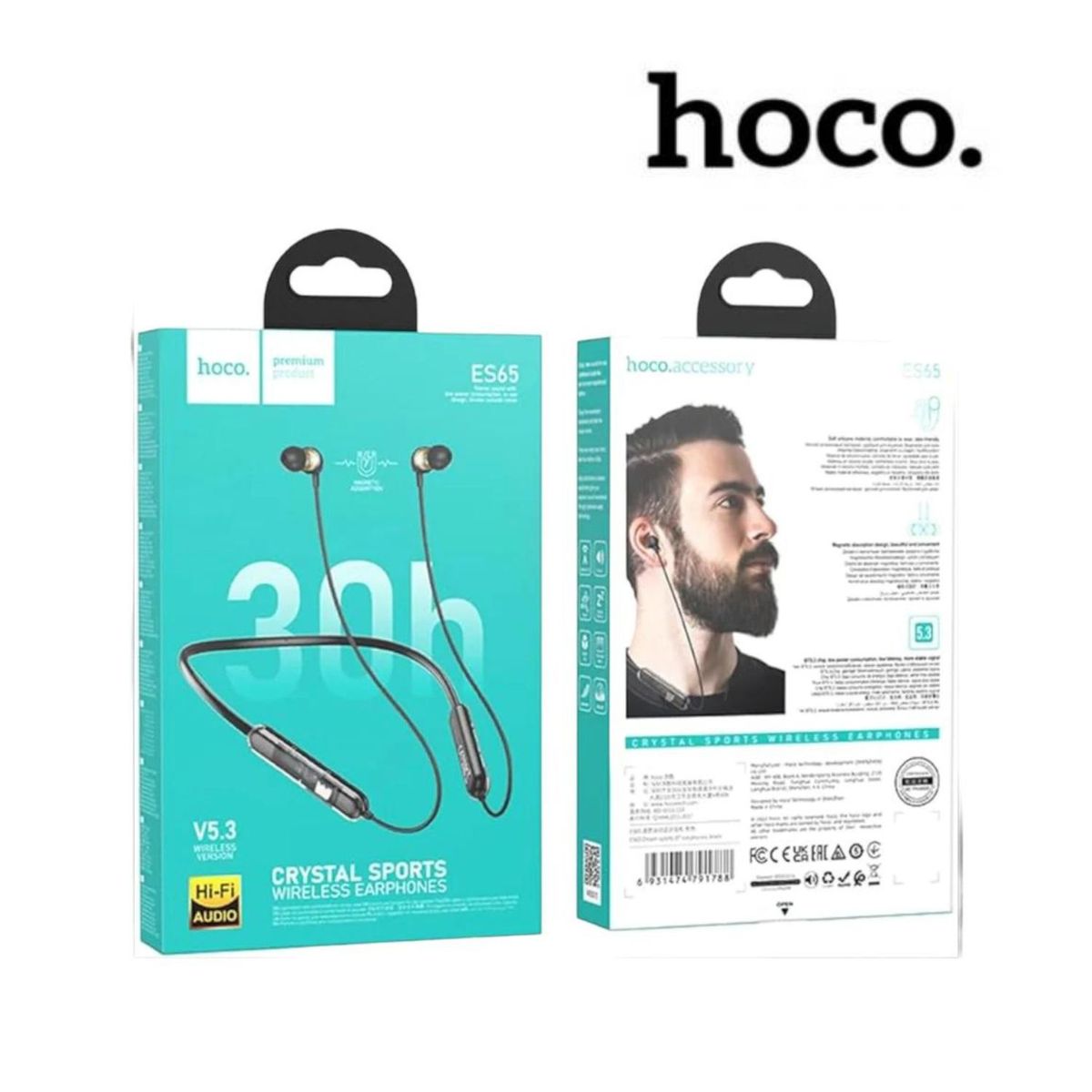 HOCO - Audífono Inalámbrico Bluetooth 5.3 Deportivo Hoco-ES65