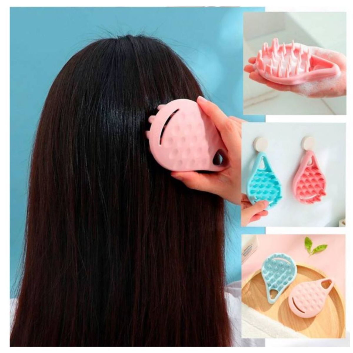 GENERICO - Masajeador de Cuero Cabelludo Estimula el Crecimiento del Cabello