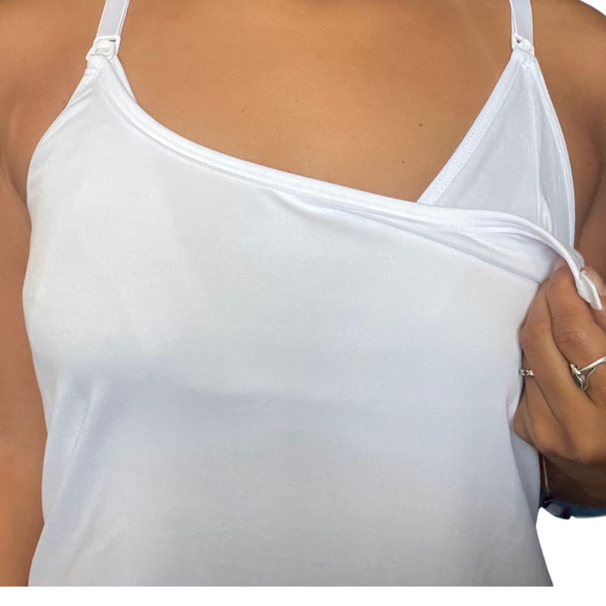 GENERICO - Polo Tiritas Broche Lactancia Top Incorporado Para Toda Ocasion