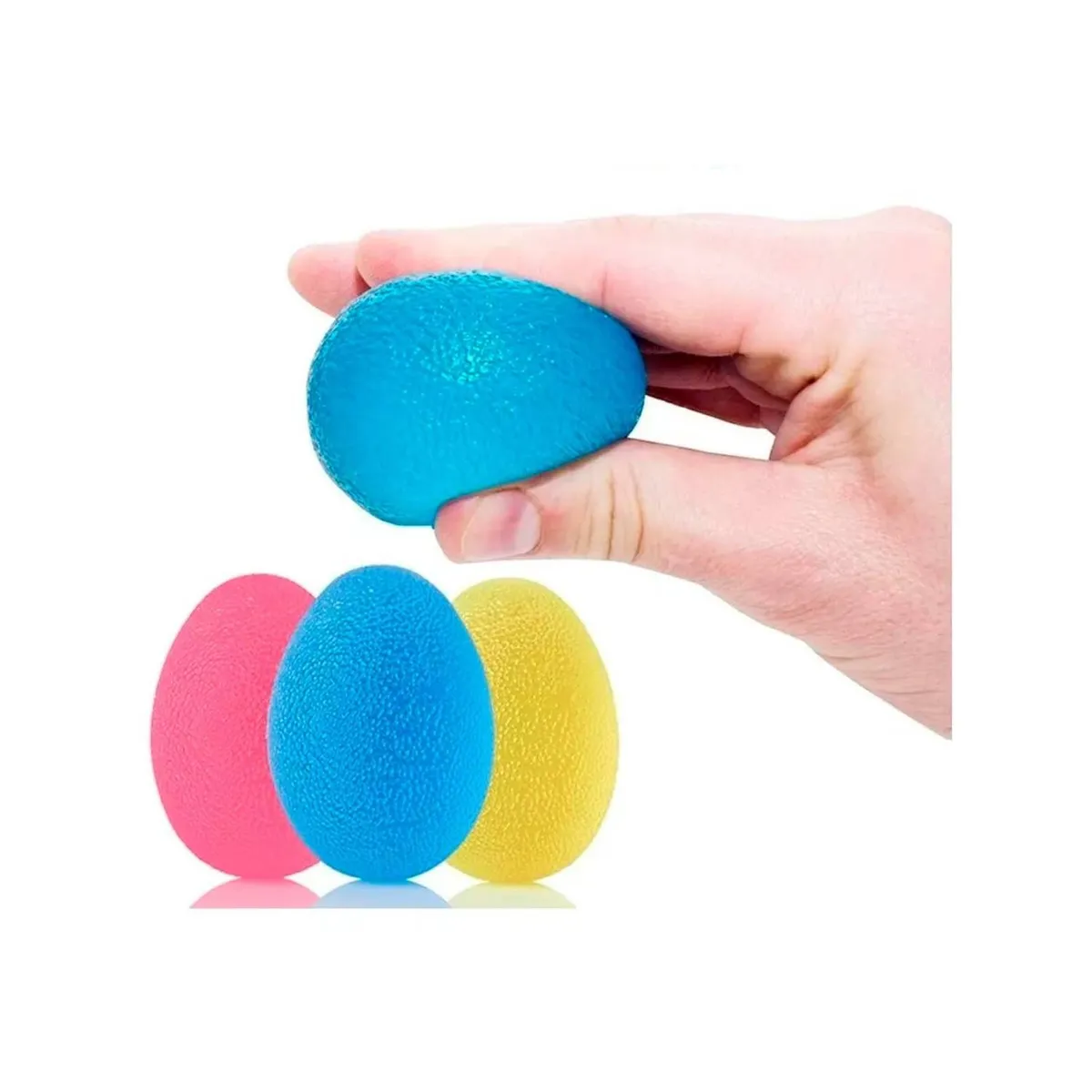 GENERICO - SET DE TRES PELOTAS ANTIESTRES PARA TERAPIA FISICA