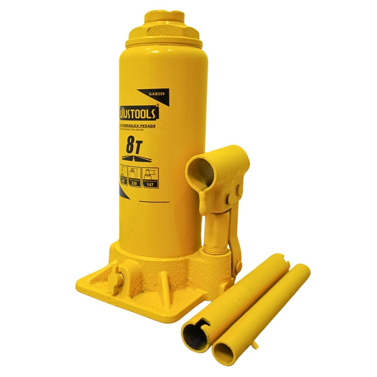 UYUSTOOLS - Gata hidráulico gata  botella  8 Toneladas, UYUSTOOLS