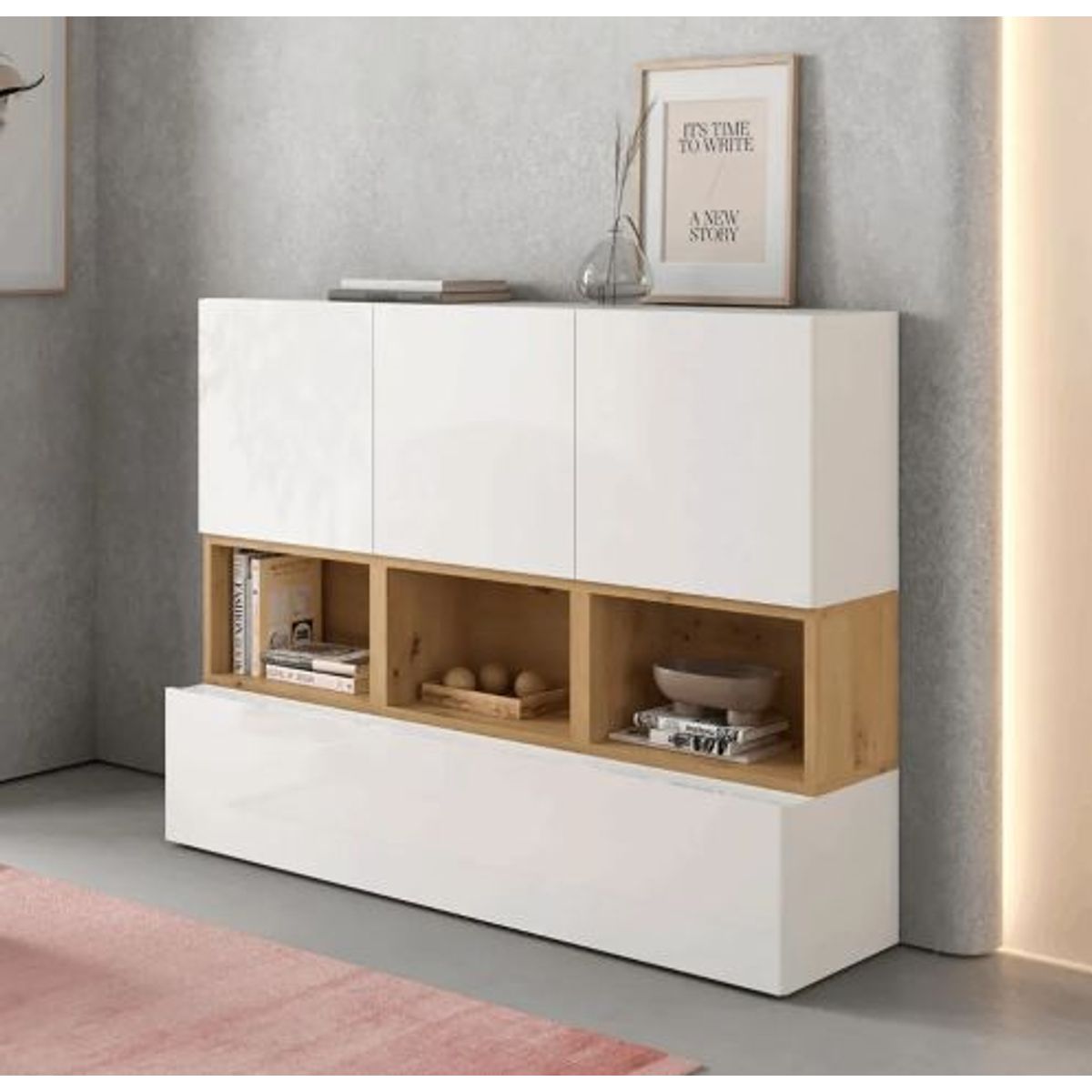 NACION MUEBLES - Aparador Moderno Vintage Emma