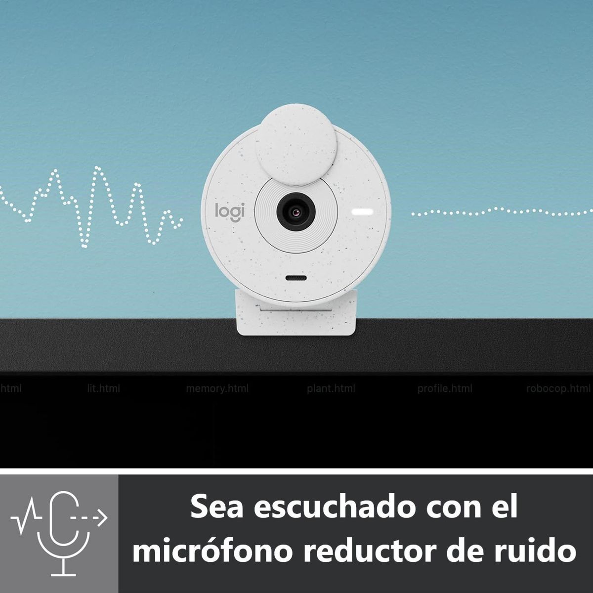 LOGITECH - Camara Logitech Brio 300 Full HD 1080P USB-C White