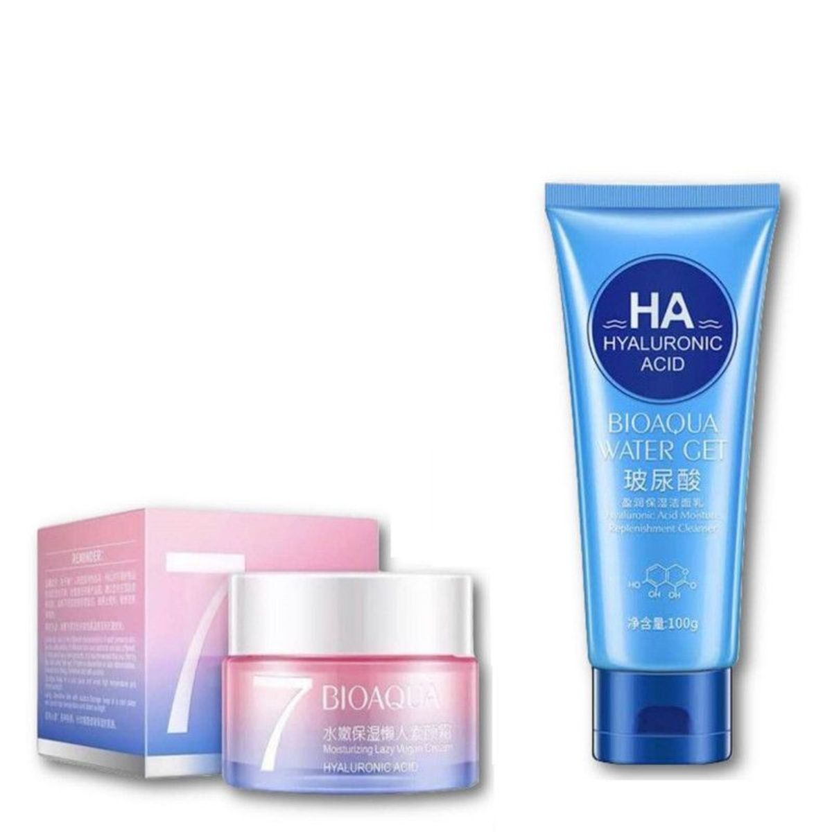 BIOAQUA - PACK CREMA HIDRATANTE V7 Y LIMPIADOR FACIAL WATER GET BIOAQUA