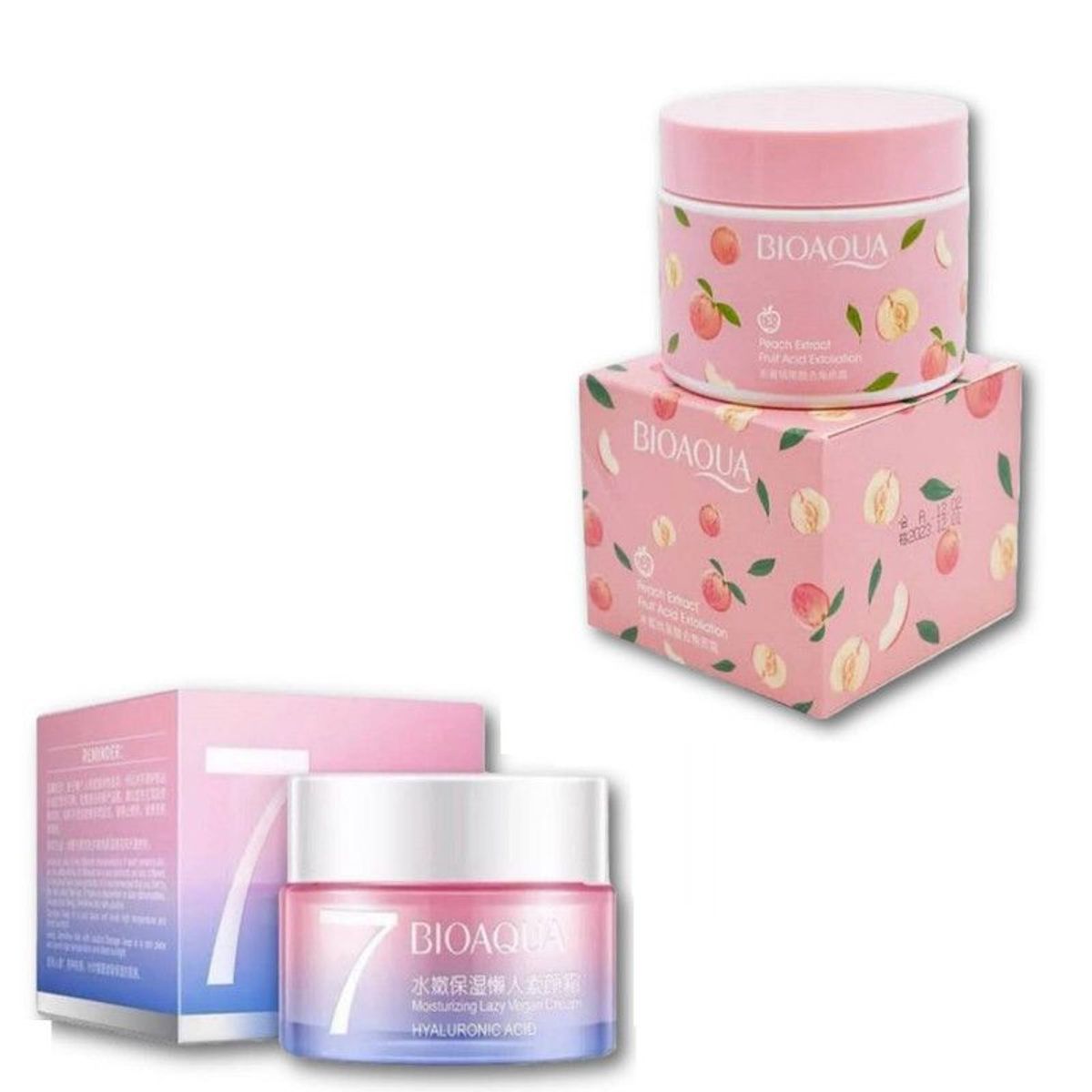 BIOAQUA - PACK CREMA HIDRATANTE V7  Y CREMA EXFOLIANTE  BIOAQUA