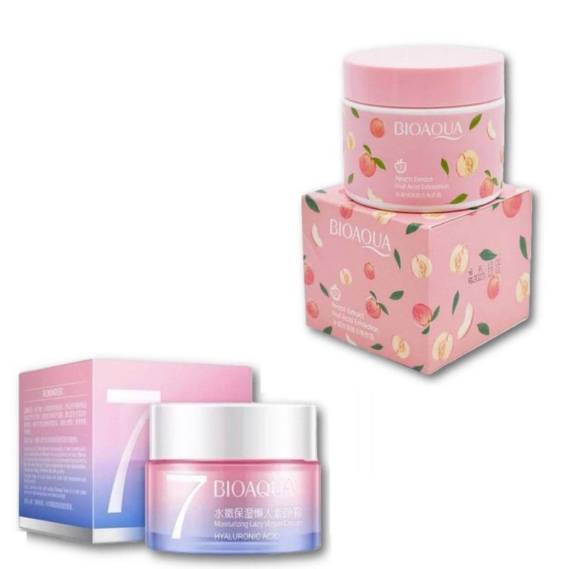 BIOAQUA - PACK CREMA HIDRATANTE V7  Y CREMA EXFOLIANTE  BIOAQUA