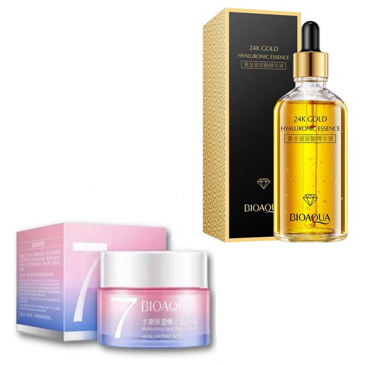 BIOAQUA - PACK CREMA HIDRATANTE V7 Y SERUM 24K GOLD BIOAQUA