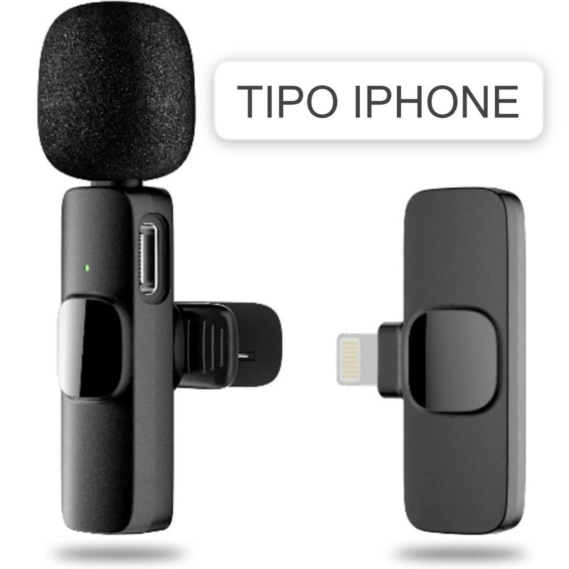 OEM - Solapero Micrófono Inalámbrico Compatible con iPHONE para Celular