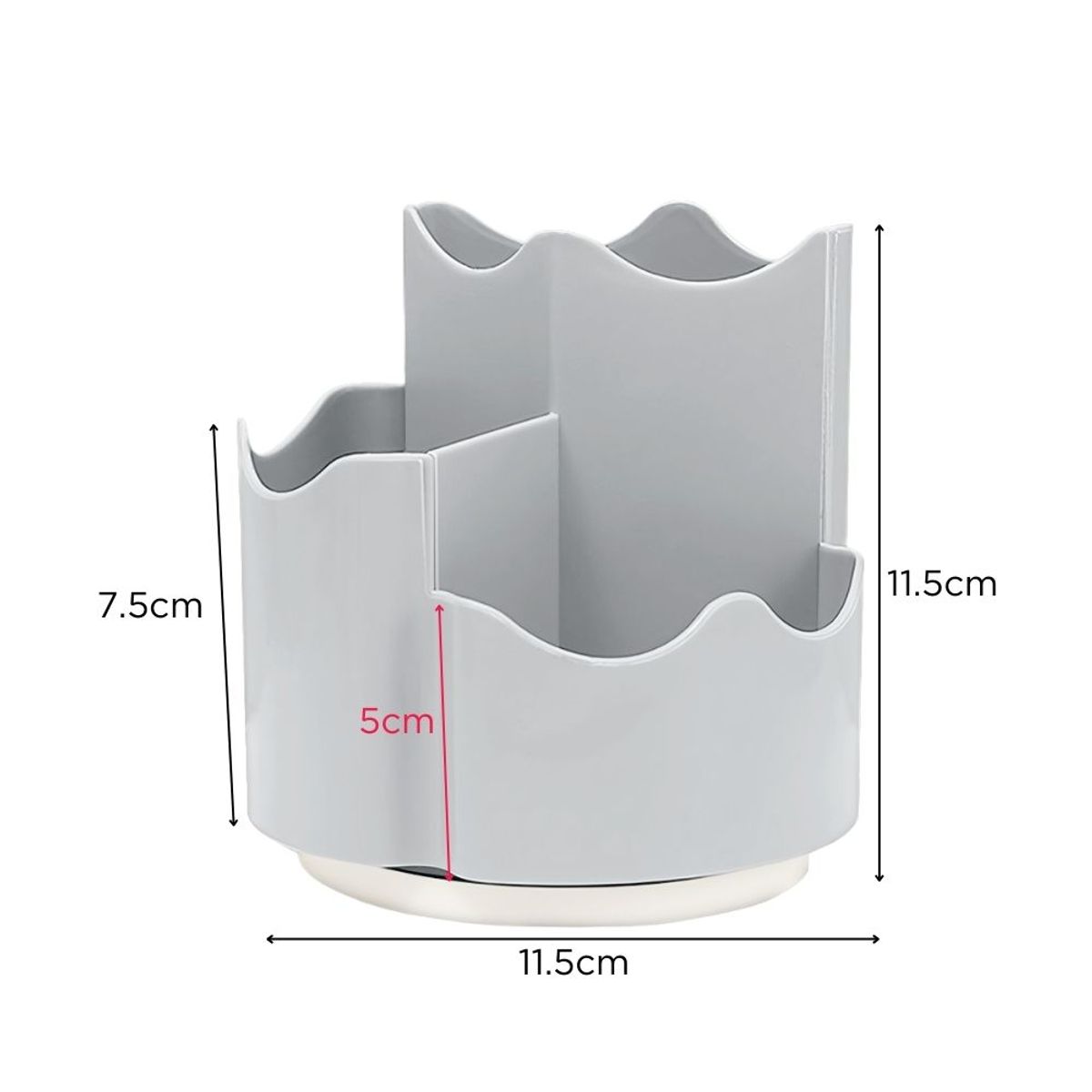 MINARI - Organizador de Maquillaje Cosméticos Porta Brochas Giratorio PL G18