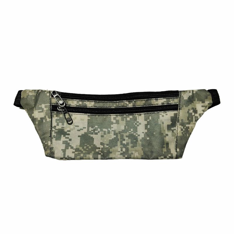 GENERICO - Canguro Deportivo Militar Plomo Multiusos 3 Cierres Ajustable Antirobo_.