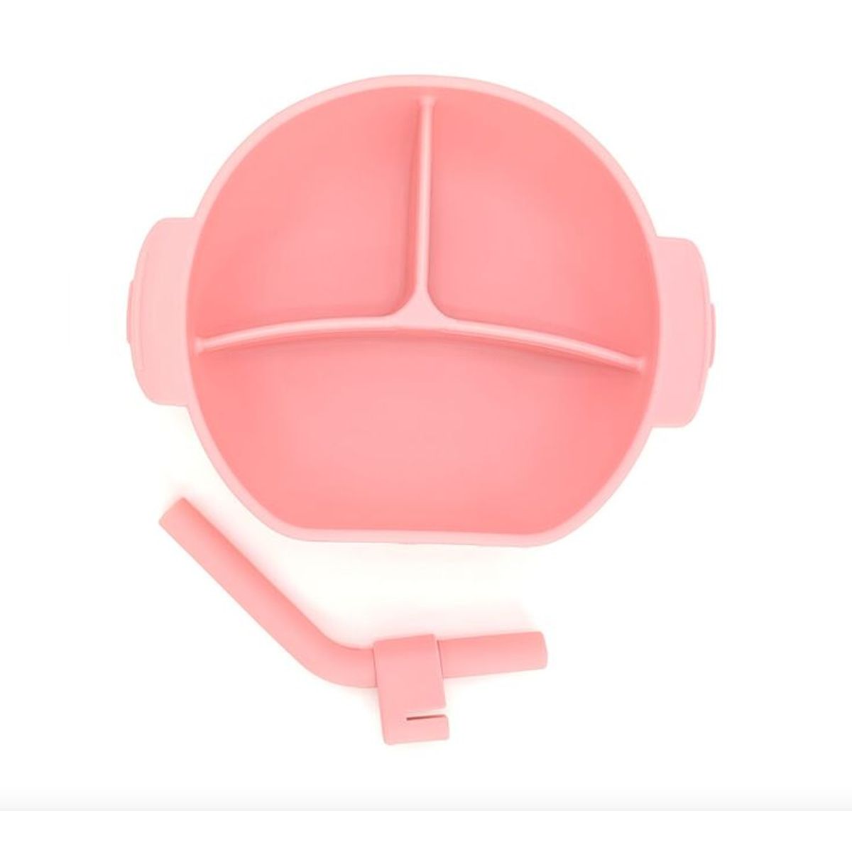 GENERICO - BOWL CUENCO 3 DIVISIONES CON TAPA Y SORBETE PARA NIÑOS