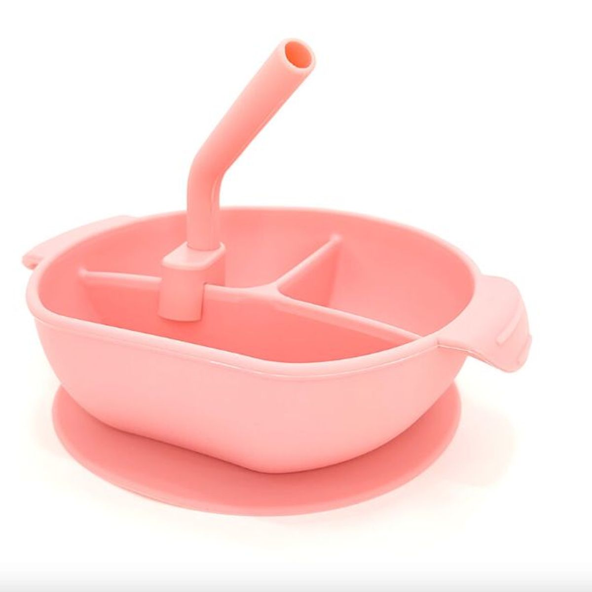 GENERICO - BOWL CUENCO 3 DIVISIONES CON TAPA Y SORBETE PARA NIÑOS