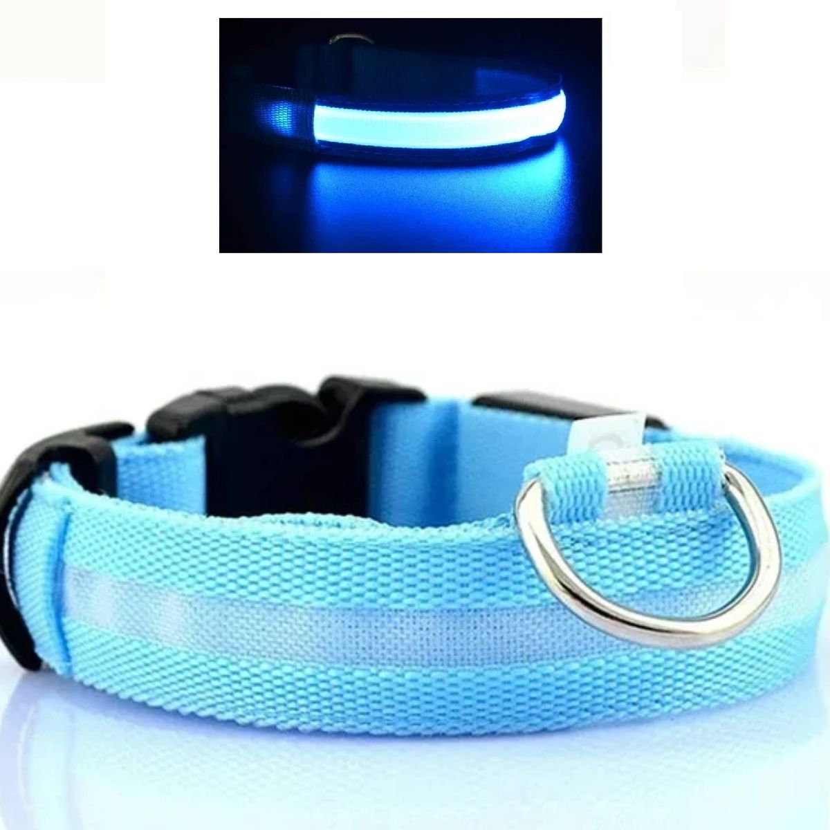GENERICO - Collar Led Para Perro Collar Luminoso Para Mascota Talla M