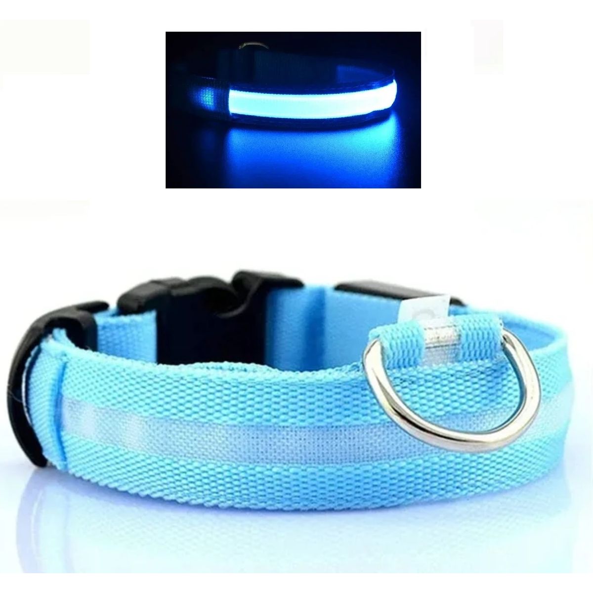 GENERICO - Collar Led Para Perro Collar Luminoso Para Mascota Talla M