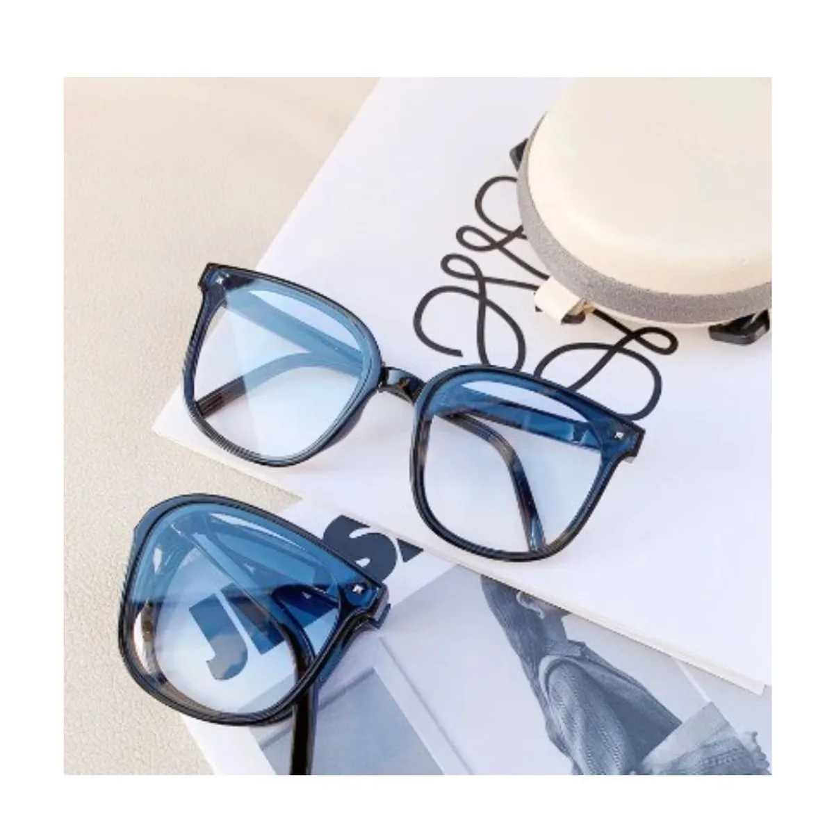 GENERICO - Gafas de sol plegables clásicos retro polarizadas portátil