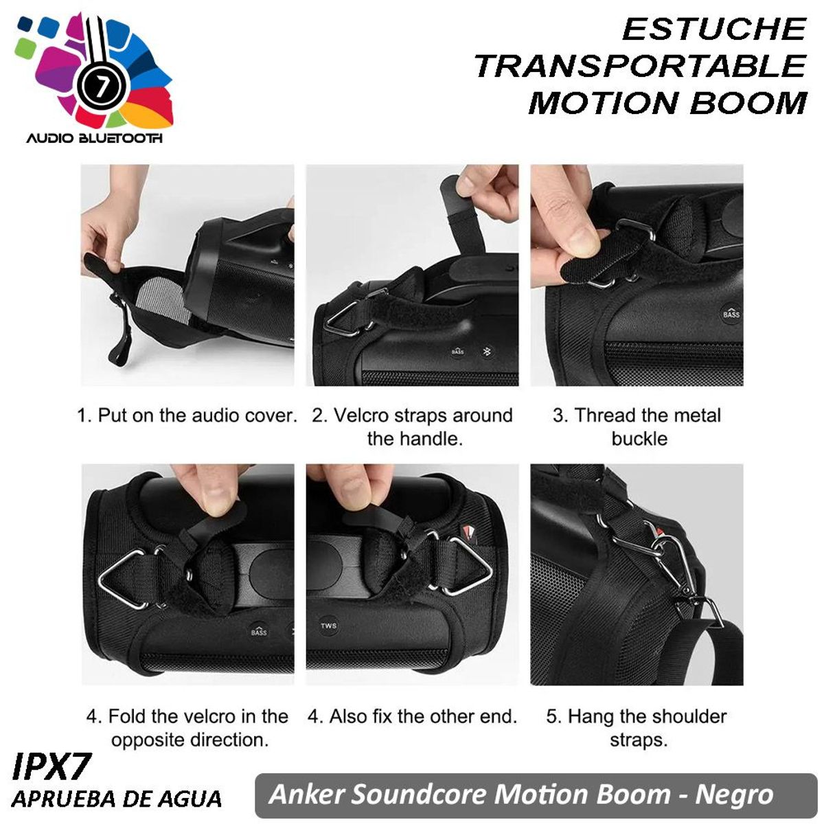 SOUNDCORE - Estuche Correa Bolso Funda Transporte Soundcore Motion Boom