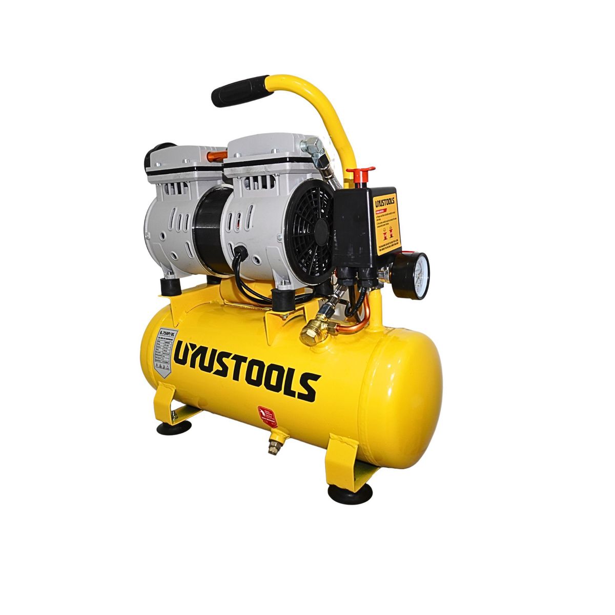 UYUSTOOLS - Compresora de aire Compresora silenciosa 8L-550W UYUSTOOLS