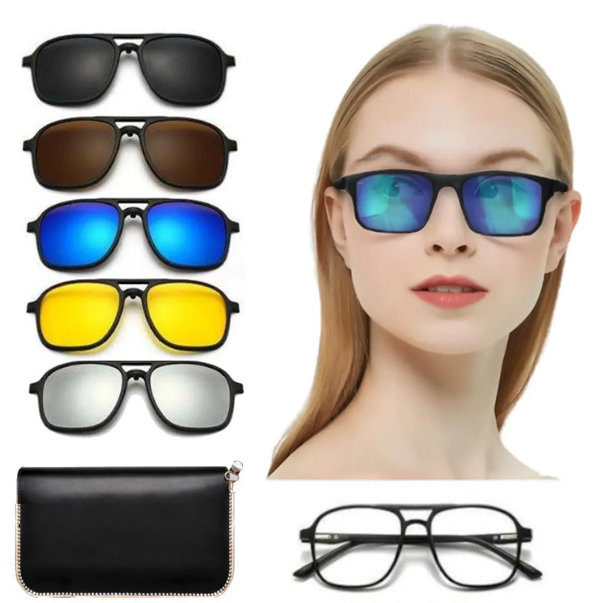 IMPORTADO MC - Lentes Mujer 5 en 1 Urbano Moda: Transforma tu Estilo