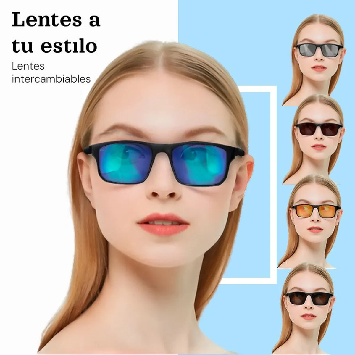 IMPORTADO MC - Lentes Mujer 5 en 1 Urbano Moda: Transforma tu Estilo