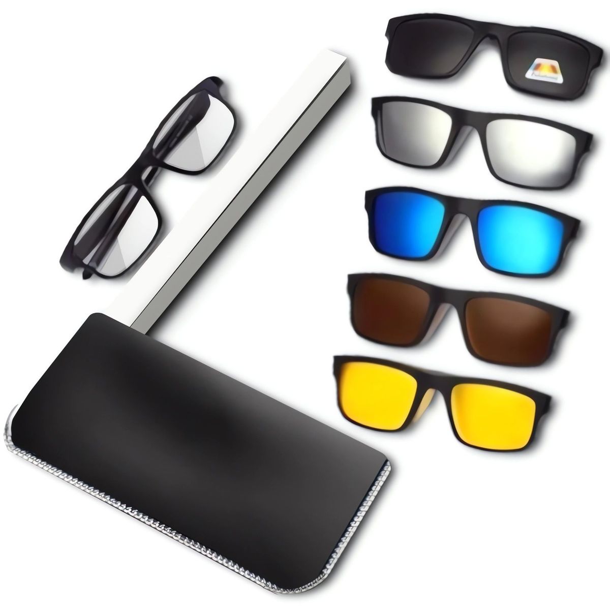 GENERICO - Lentes 5 en 1 Unisex Urbanos Moda: Transforma tu Estilo